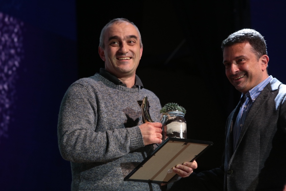 Михаил Александрович получает премию «Золотая Вышка»