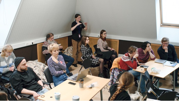 Сотрудники лаборатории на (вне)очередной встрече Общества полевых лингвистов в Санкт-Петербурге